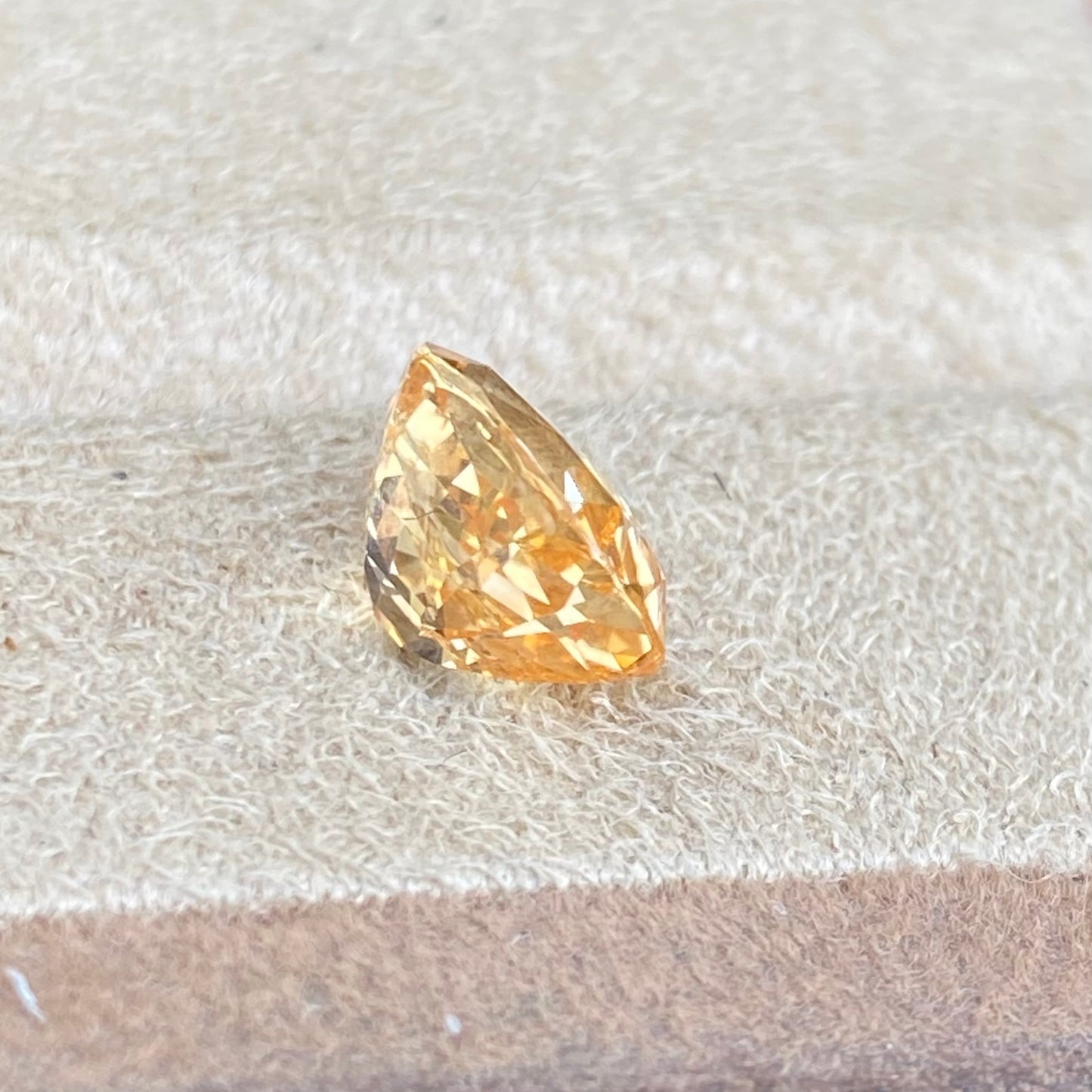 3.65 carat Peach Sapphire No Heat