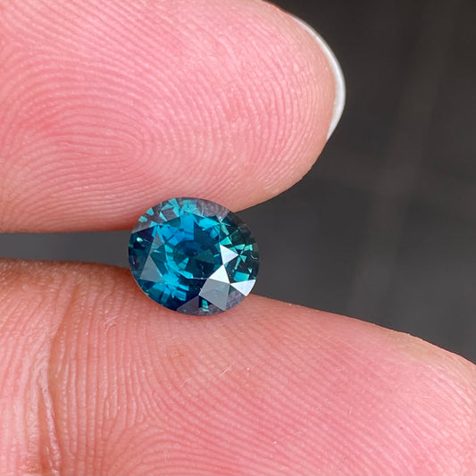 Un heated - 2 Carat Oval Blue Green Sapphire, Teal Sapphire for custom Engagement Ring