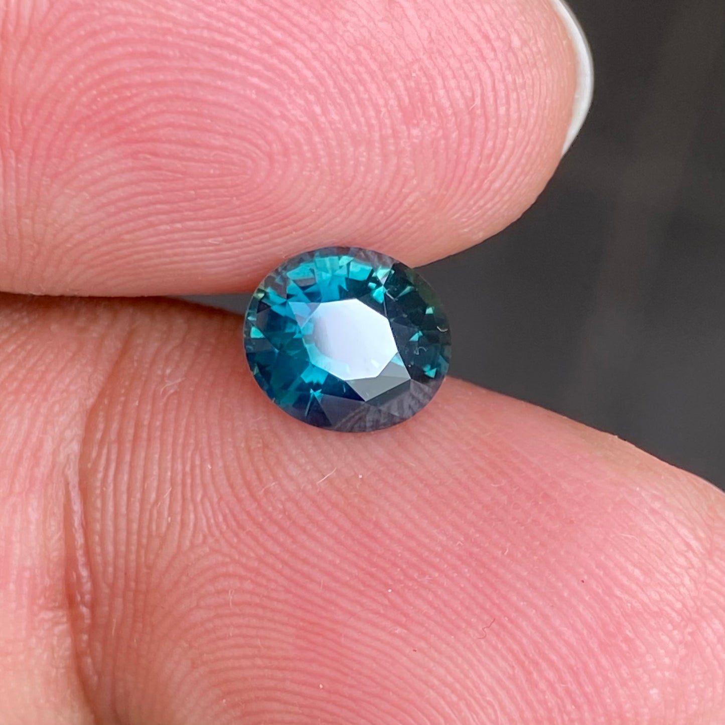 2 Carat Oval Blue Green Sapphire, Teal Sapphire