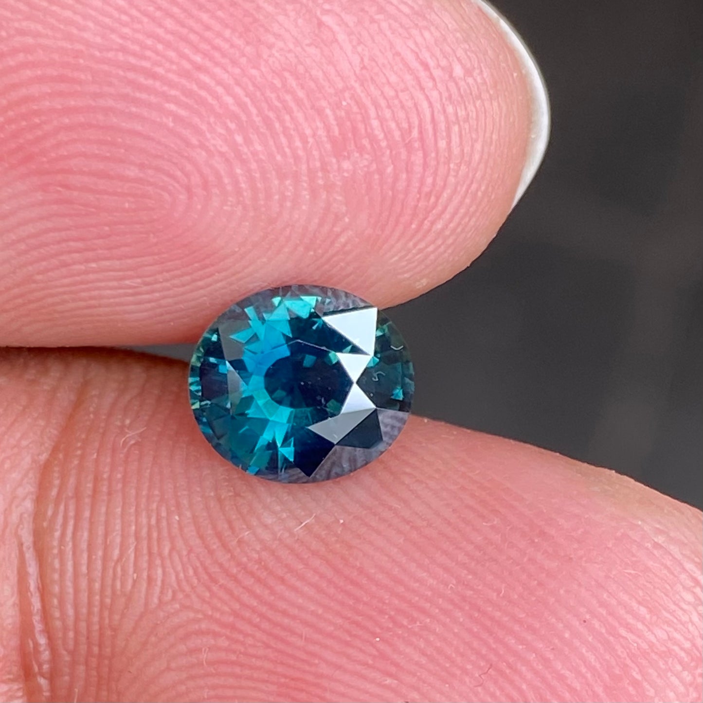 2 Carat Oval Blue Green Sapphire, Teal Sapphire
