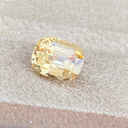 3.65 carat Peach Sapphire No Heat